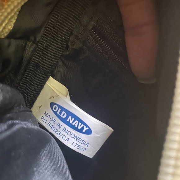 Old Navy tan and brown crossbody messenger bag with adjustable strap - Picture 5 of 9